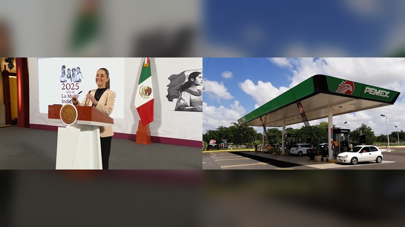 Busca Claudia Sheinbaum fijar el litro de gasolina en 24 pesos