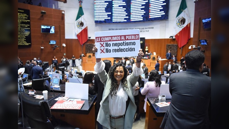 “Ni nepotismo ni reelección: democracia auténtica”: Olga Sosa