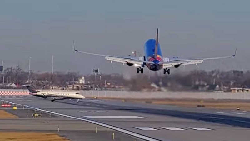 Southwest evitó colisión con jet en Chicago
