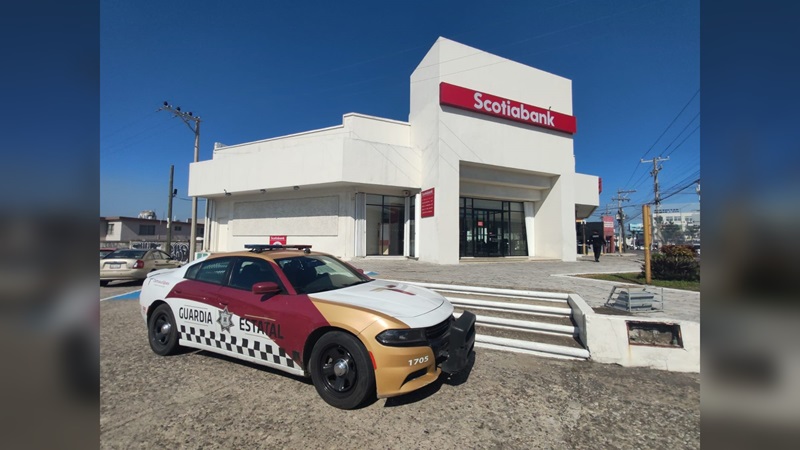 Tiene Guardia Estatal presencia y vigilancia en bancos y cajeros
