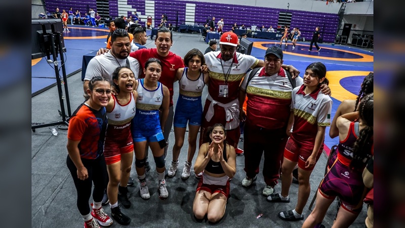 Destaca selección Tamaulipas de luchas asociadas en Macro Regional