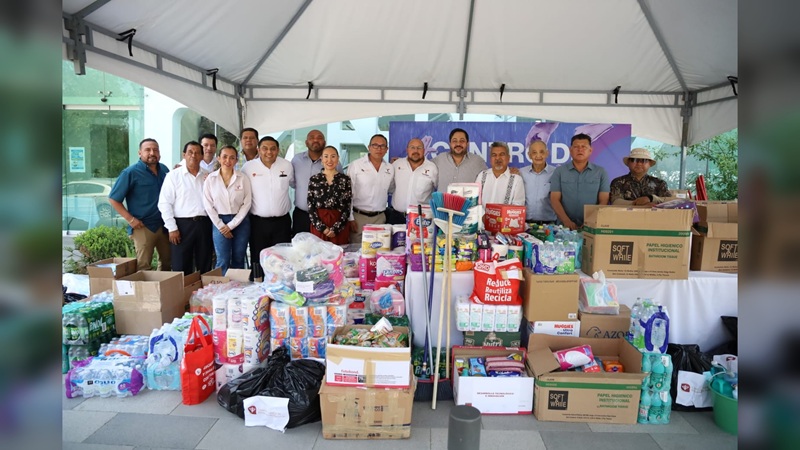 Entrega SGG alimentos y productos de limpieza para familias afectadas