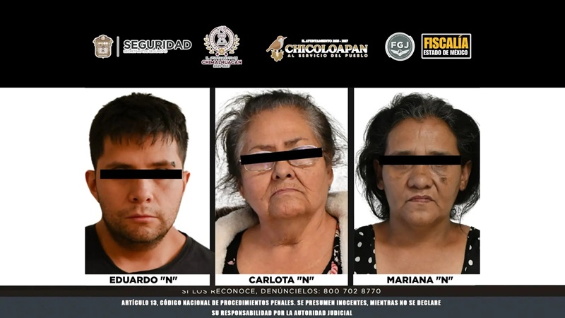 Vinculan a proceso a Carlota ’N’ y sus 2 familiares por balear 2 personas en Edo. de México