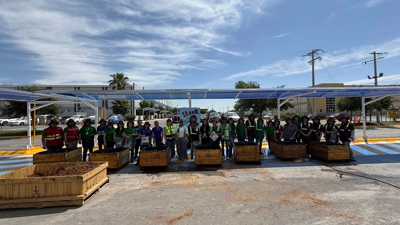 Impulsa Gestión Ambiental huertos sustentables en maquiladoras de NLD