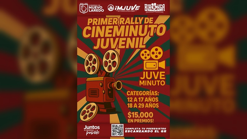 Invita NLD a participar en el Primer Rally del cineminuto juvenil