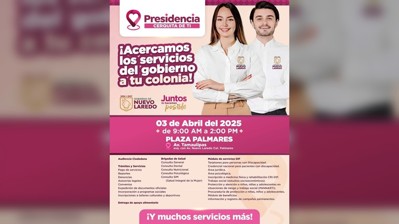 Llegará ‘Presidencia Cerquita de Ti’ a Palmares