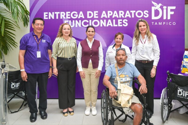 En Tampico, Mónica entrega aparatos funcionales