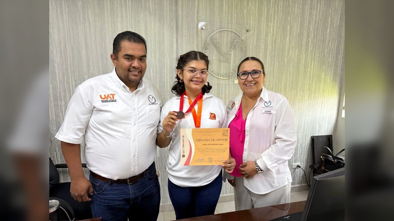 Destaca estudiante de la UAT en Olimpiada Nacional de Matemáticas