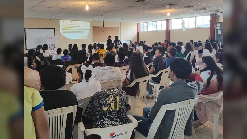 Previenen conductas violentas y adicciones en estudiantes de la frontera