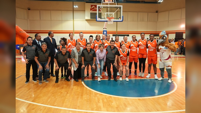 Rector de la UAT inaugura la temporada de la LNBP Femenil