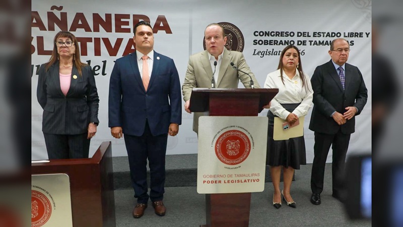 Refrenda Carlos Canturosas compromiso con Tamaulipas en Mañanera Legislativa