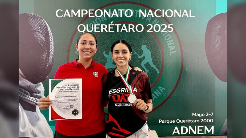 Regina Pedraza brilla en el Nacional de Esgrima