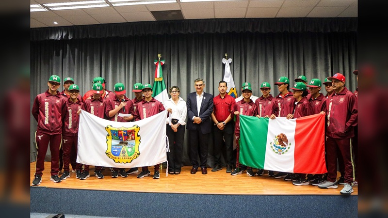 Abanderó AVA a beisbolistas tamaulipecos rumbo a Torneo Latinoamericano