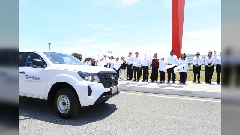 Da AVA banderazo de salida a vehículos del IMSS-Bienestar Tamaulipas