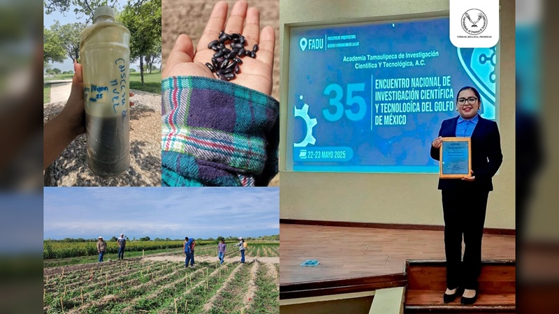 Elabora estudiante de la UAT bioherbicida para cultivos de frijol