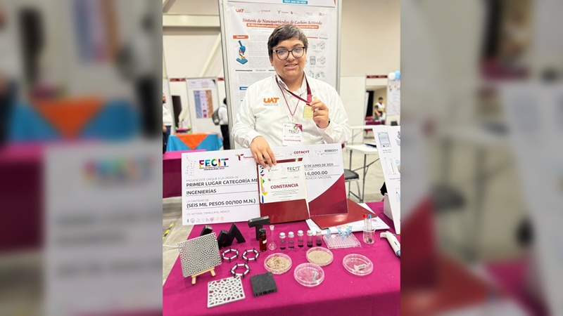 Estudiante de la UAT investiga cura contra el cáncer