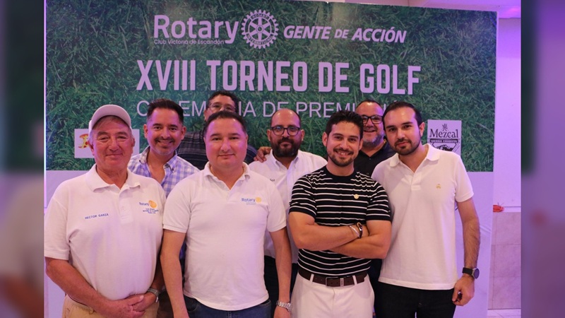 Rotarios de Victoria de Escandón organizan torneo de golf