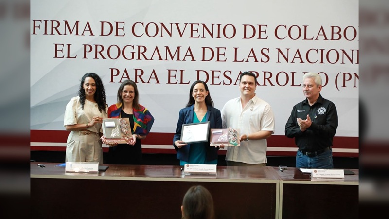 Tamaulipas pionero en firmar convenio de colaboración con el PNUD