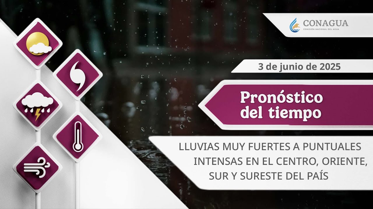 #PronósticodelTiempo para hoy Martes 03 de junio de 2025