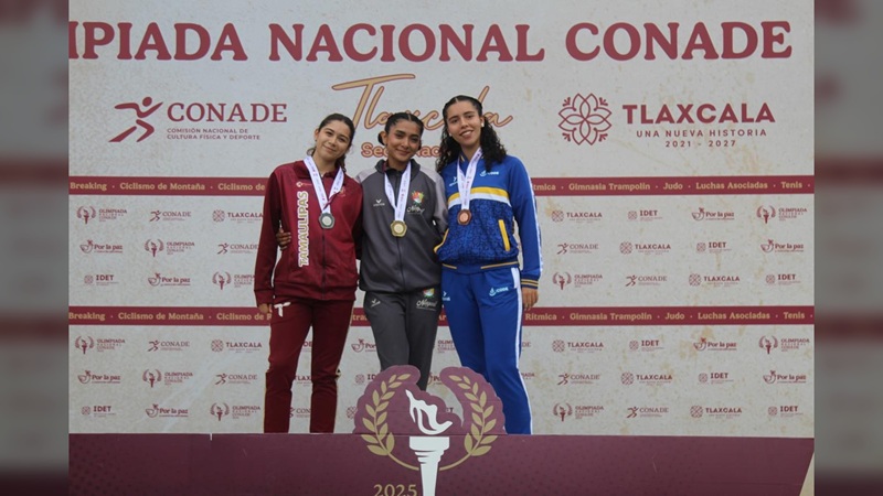 3 medallas más para Tamaulipas en atletismo de Olimpiada Nacional