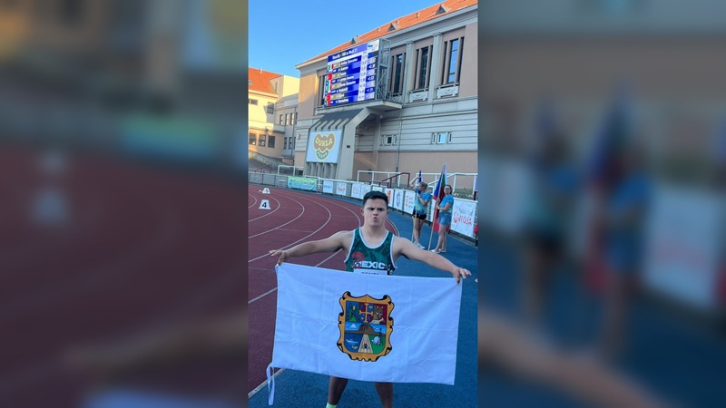Alex Avilés rompe récord mundial en el Abierto Europeo para atletas con Síndrome de Down