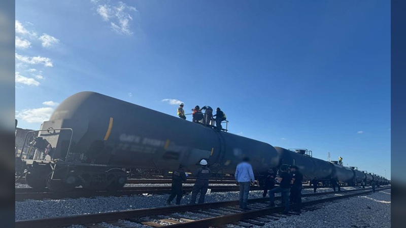 Aseguran más de 2 millones de litros de diésel en Aduana ferroviaria de Tamaulipas