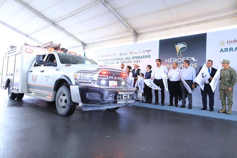 Banderazo al ‘Operativo Especial de Verano Héroes Paisanos 2025’ en Tamaulipas