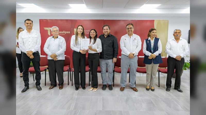 Entrega SET nombramientos de promoción a docentes y personal administrativo en Normales de Tamaulipas