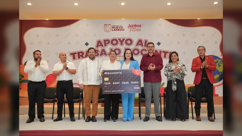 Fortalece Carmen Lilia alianza con magisterio de NLD