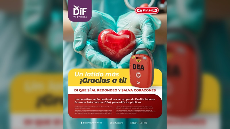 GranD y DIF Victoria se unen para salvar vidas a través del redondeo