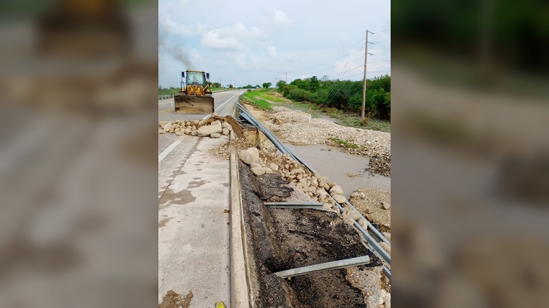 Inicia Gobierno de Tamaulipas reparación de carreteras y caminos afectados por lluvias