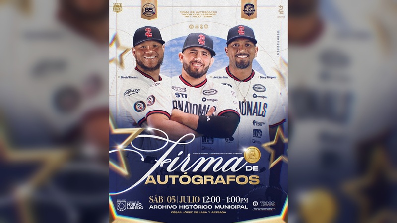 Invita NLD a firma de autógrafos con jugadores de los Tecos de los Dos Laredos