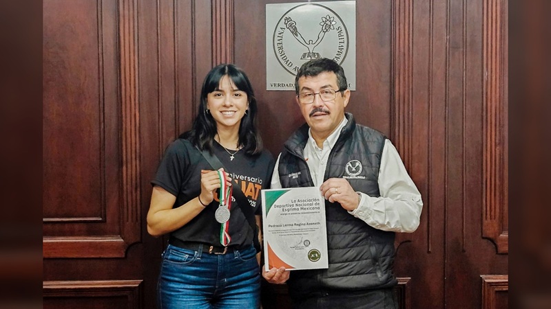 Regina y Brandon emprenden viaje al mundial de esgrima en Europa