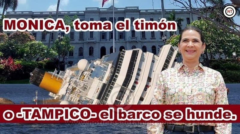 MONICA, toma el timón o –TAMPICO- el barco se hunde