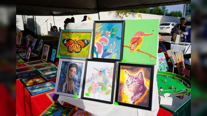 Todo listo para el Bazar de Arte del DIF NLD