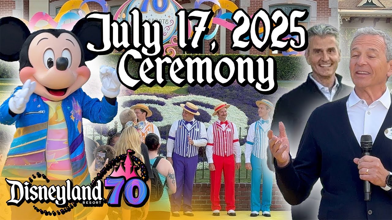 Ceremonia pública del 70.º aniversario de Disneyland en California