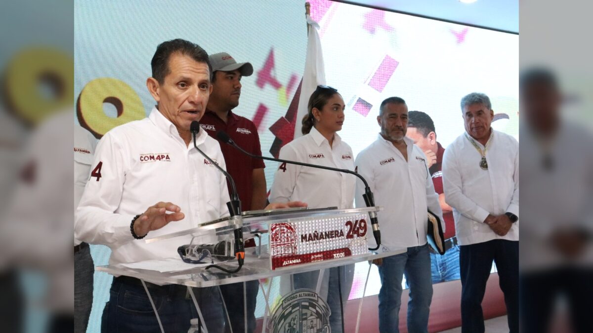 Atiende COMAPA Altamira correctamente reportes ciudadanos