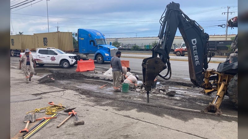 COMAPA Altamira repara fugas de agua en zonas urbana y rural