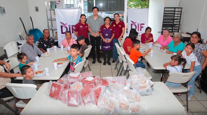 Fortalece DIF Altamira con iniciativa privada apoyo alimentario a familias vulnerables