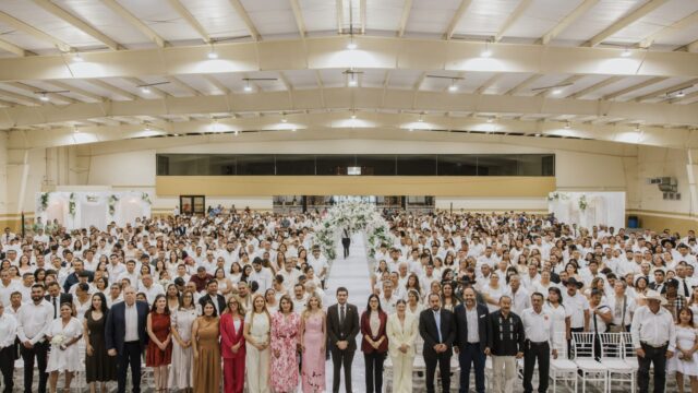 Se casan más de 500 parejas en jornada de Matrimonios Colectivos 2026 en Matamoros