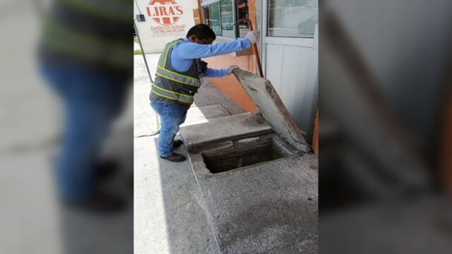 Mantiene COMAPA NLD inspecciones permanentes en negocios para cuidar el drenaje de la ciudad
