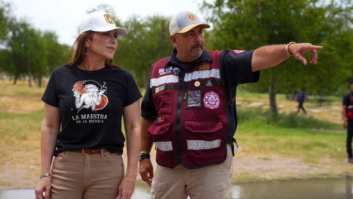 Supervisa Carmen Lilia creciente del Río Bravo