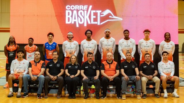 Rector Dámaso Anaya encabeza presentación oficial del Corre Basket UAT para la temporada 2026 de la LNBP